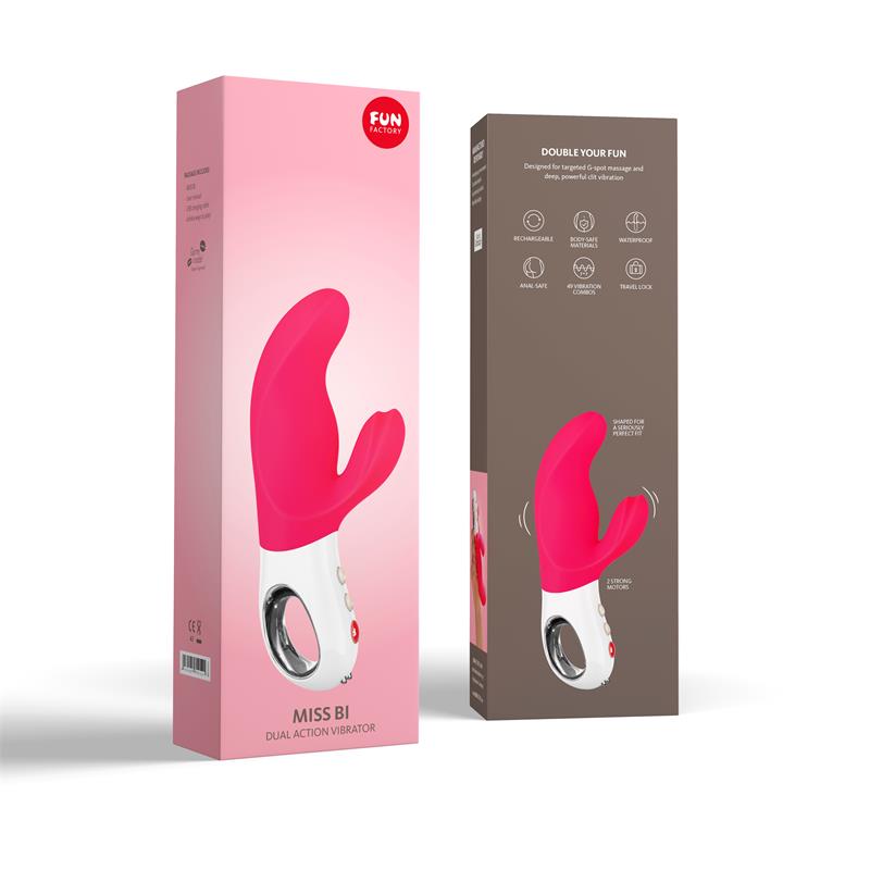 Vibrador para el Punto G Miss Bi Pink and White - Imagen 3