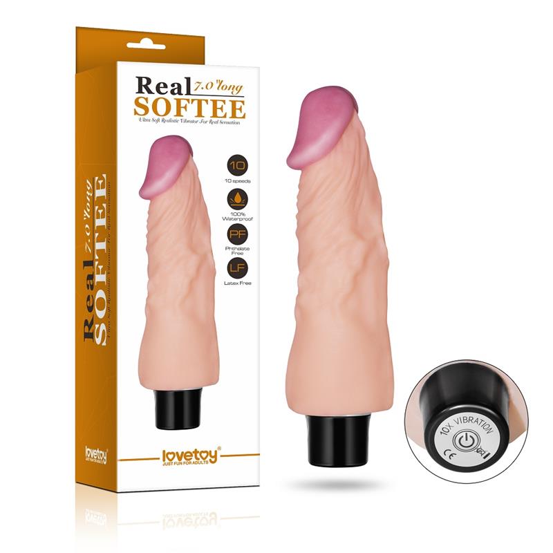 Vibrador Real Softee 7 Natural - Imagen 8