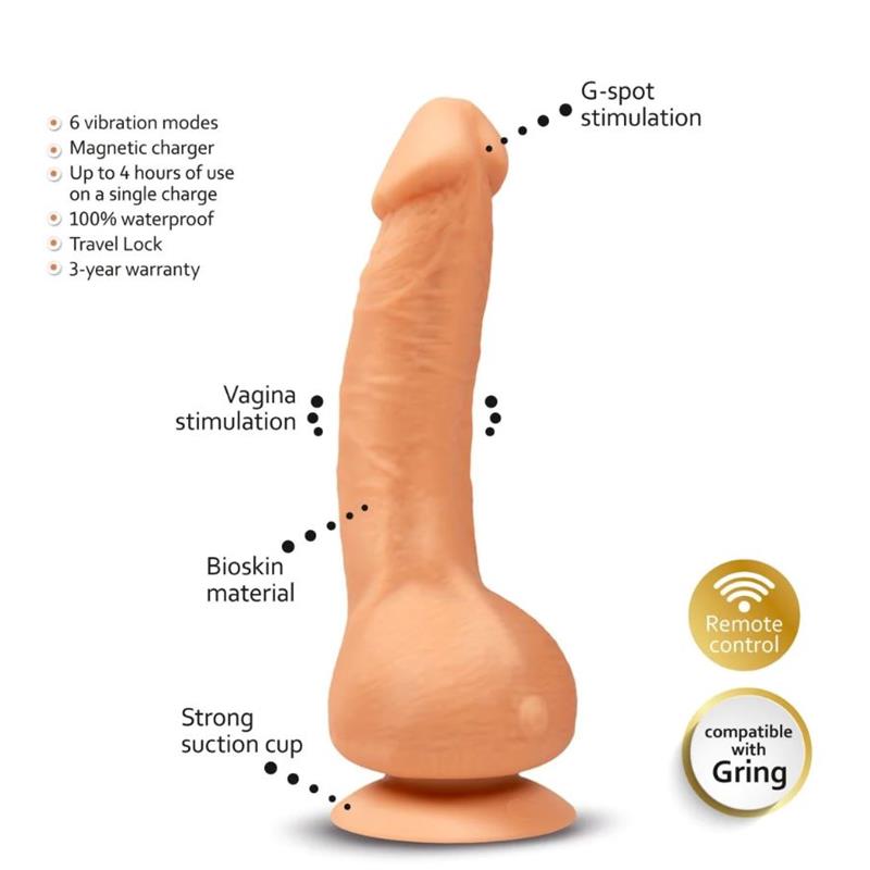 Vibrador Realista Greal Mini Flesh - Imagen 3