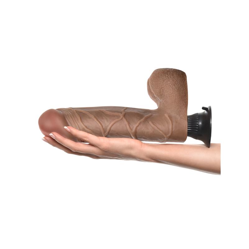 Vibrador Realista No. 10 25,4 cm Bronceado - Imagen 8