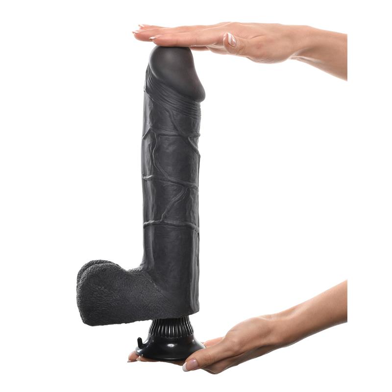 Vibrador Realista No. 11 28 cm Negro - Imagen 5