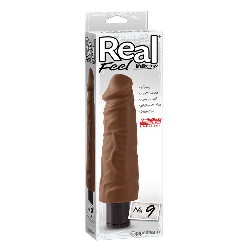 Vibrador Realista No. 9 Bronceado - Imagen 2