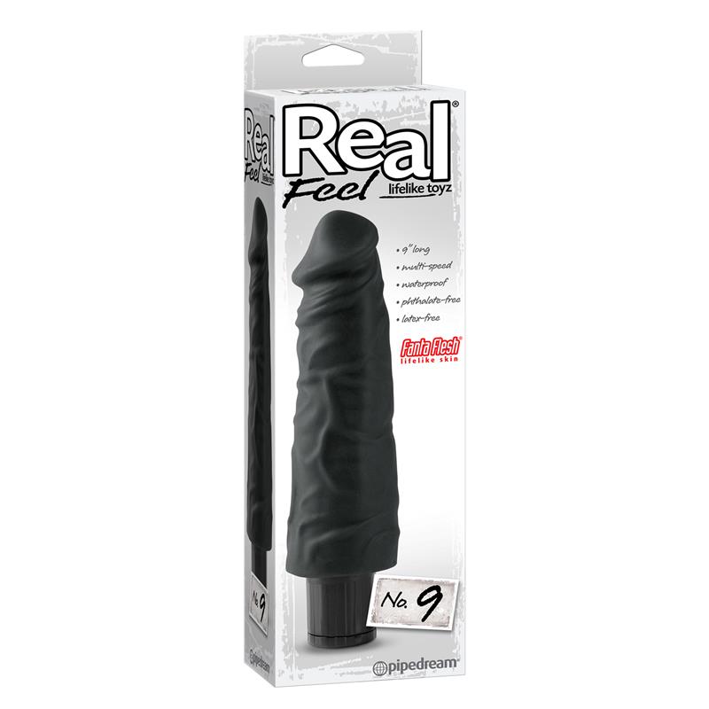 Vibrador Realista No. 9 Negro - Imagen 2