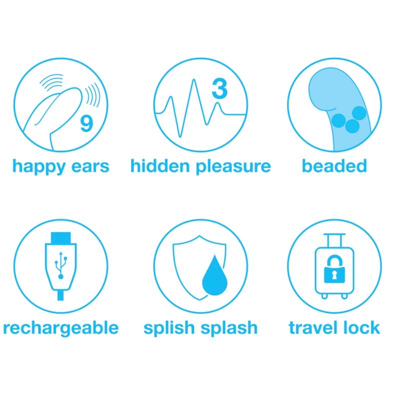 Vibrador Rotador Beaded Punto-G Purpura - Imagen 5