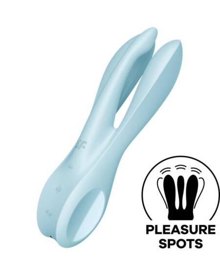 Vibrador Threesome 1 Light Azul