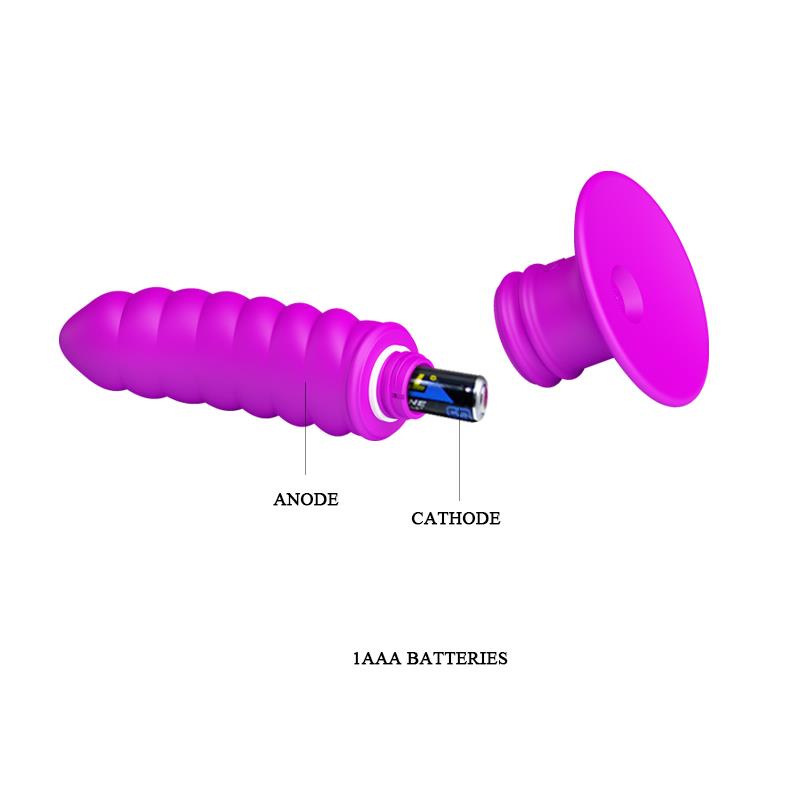 Vibrador Twist Plug Anal Púrpura - Imagen 6
