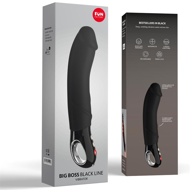 Vibrador XXL Big Boss Black - Imagen 3