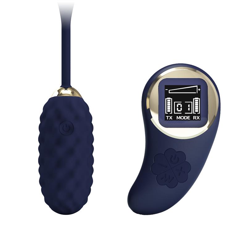 Vivian Huevo Vibrador con Control Remoto con Pantalla Digital Azul - Imagen 2