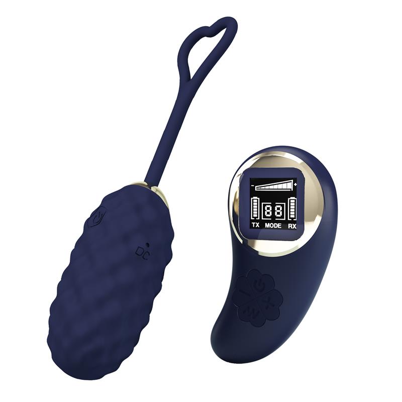 Vivian Huevo Vibrador con Control Remoto con Pantalla Digital Azul - Imagen 3