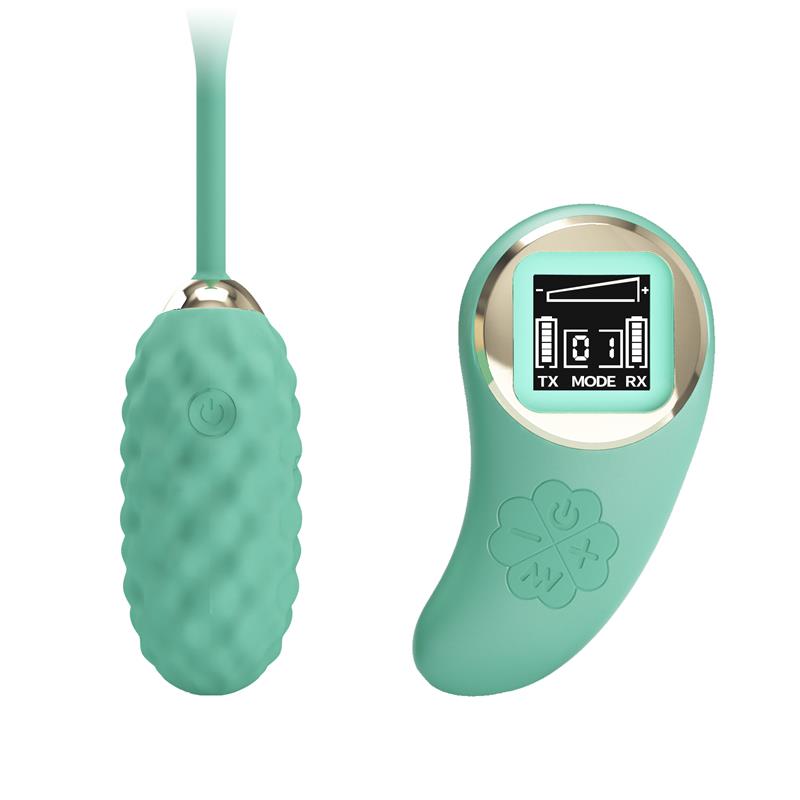 Vivian Huevo Vibrador con Control Remoto Pantalla Digital Verde - Imagen 3