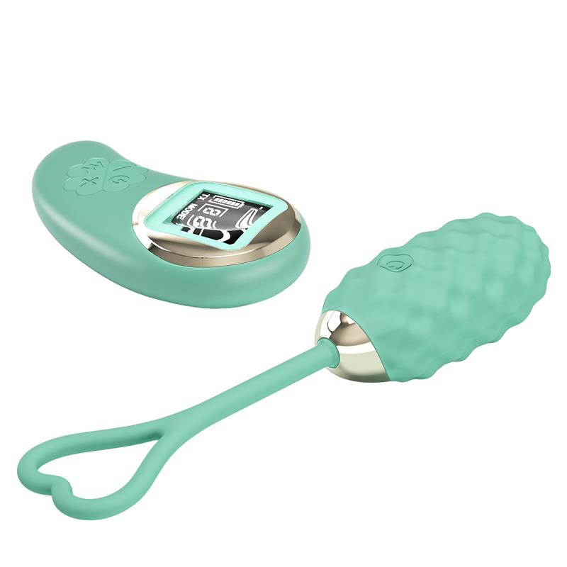 Vivian Huevo Vibrador con Control Remoto Pantalla Digital Verde - Imagen 4
