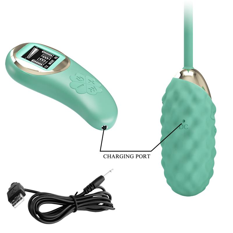 Vivian Huevo Vibrador con Control Remoto Pantalla Digital Verde - Imagen 7