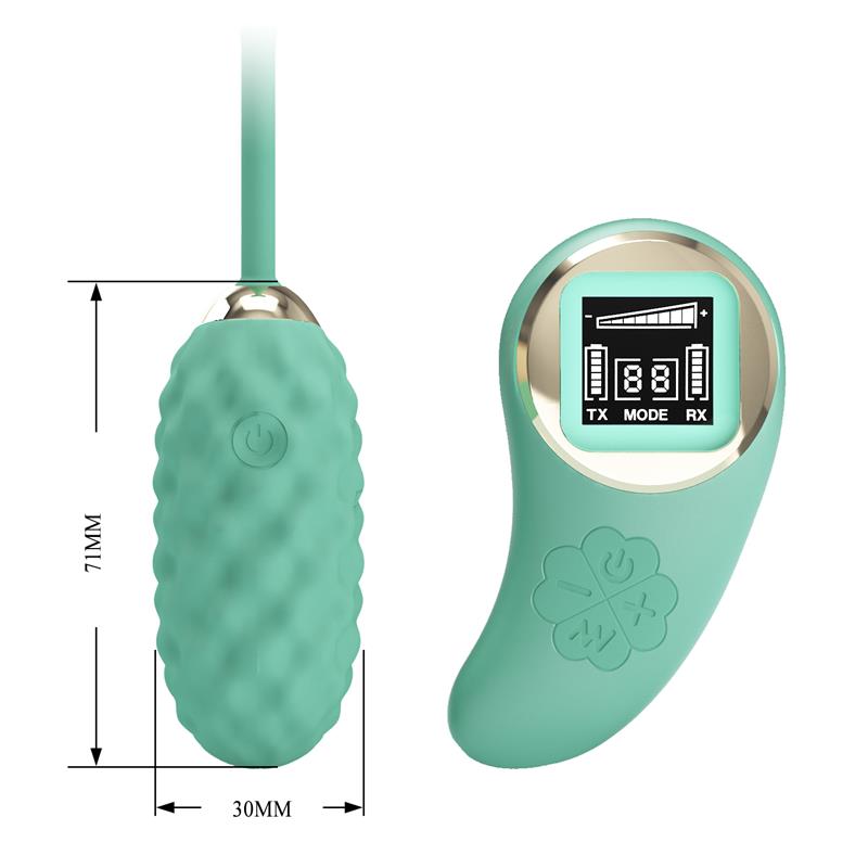 Vivian Huevo Vibrador con Control Remoto Pantalla Digital Verde - Imagen 8