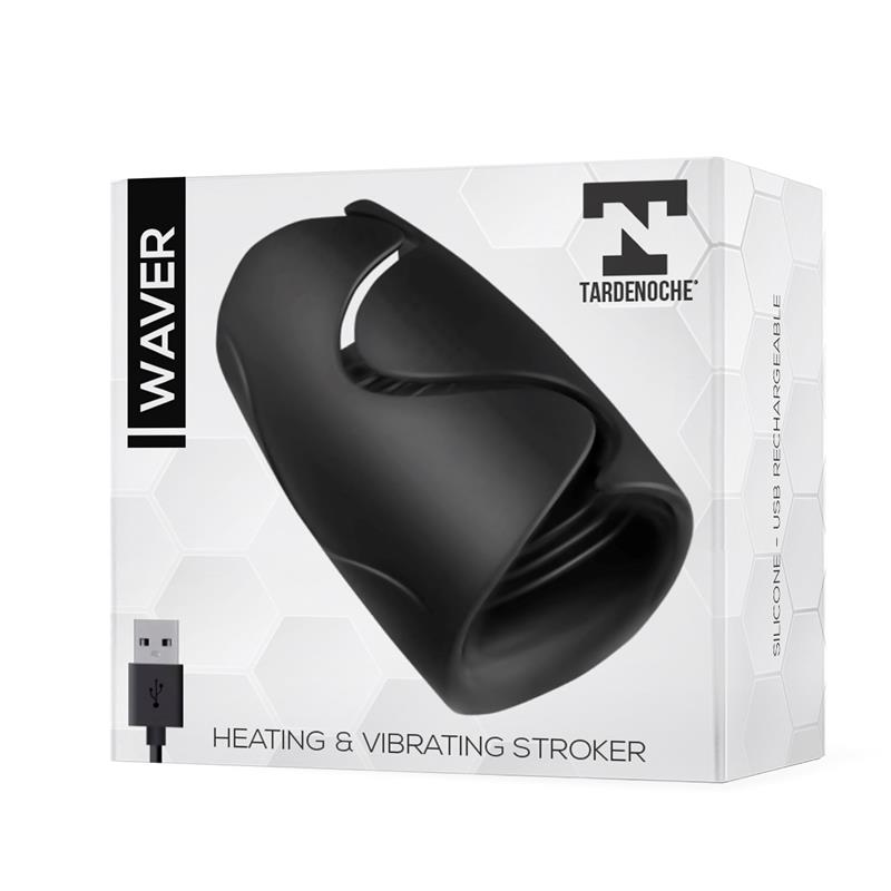 Waver Masturbador Masculino Función Calor y Vibración Flexible USB Silicona - Imagen 2