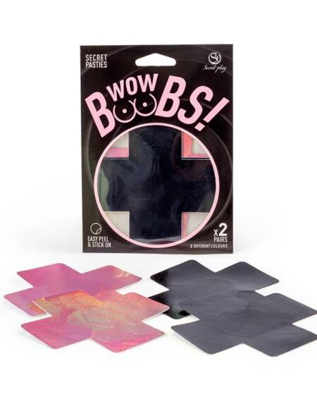 Wow Boobs! Cubre Pezones Cruz Holográficos