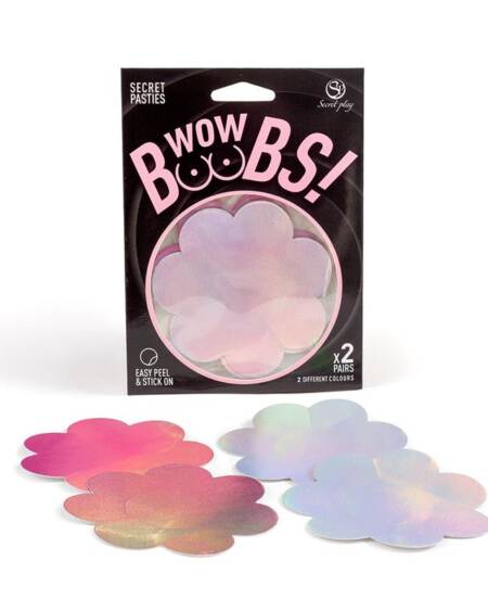 Wow Boobs! Pezoneras Flores Holográficos