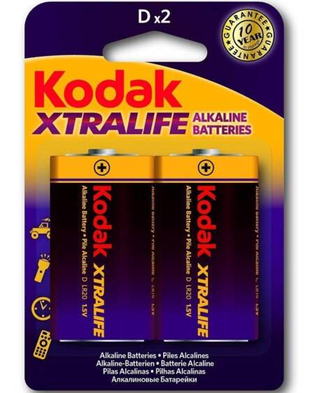 Xtralife Pila Alkalina D LR20 Blister de 2