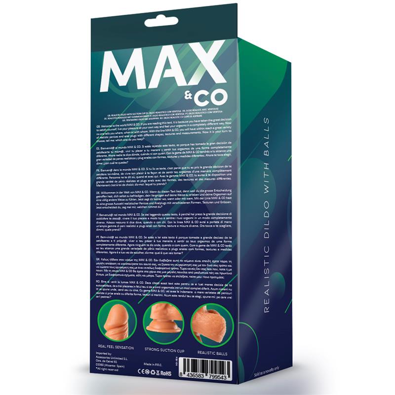 Zane Dildo Realista con Testículos Natural 7,6 - 19.5 cm - Imagen 3