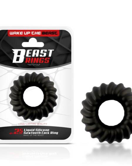 Anillo para el Pene Sawtooth Silicona Líquida 25 mm