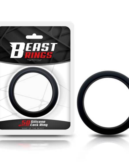 Anillo para el Pene Silicona Sólida 5 cm Negro