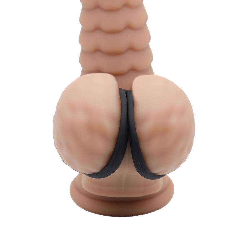 Anillo Triple Pene y Testículos Silicona Líquida Flexible - Imagen 7