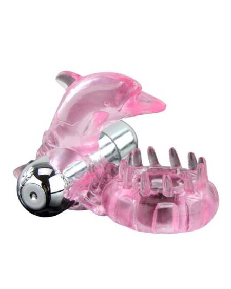 Anillo Vibrador Love Dolphig Ring Rosa