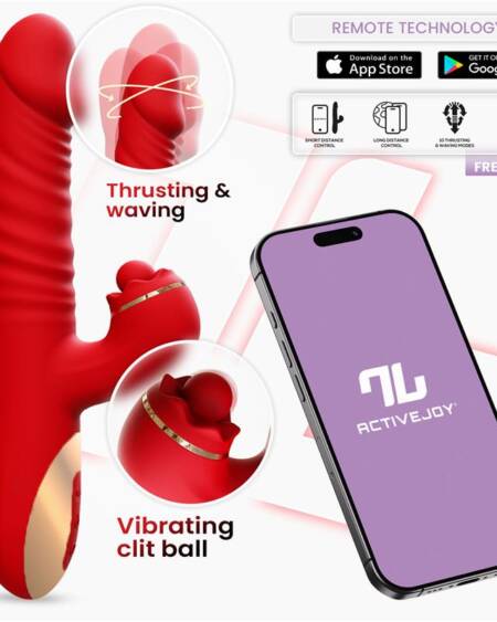 Ascen Vibrador con Thrusting y Waving y APP USB Magnético