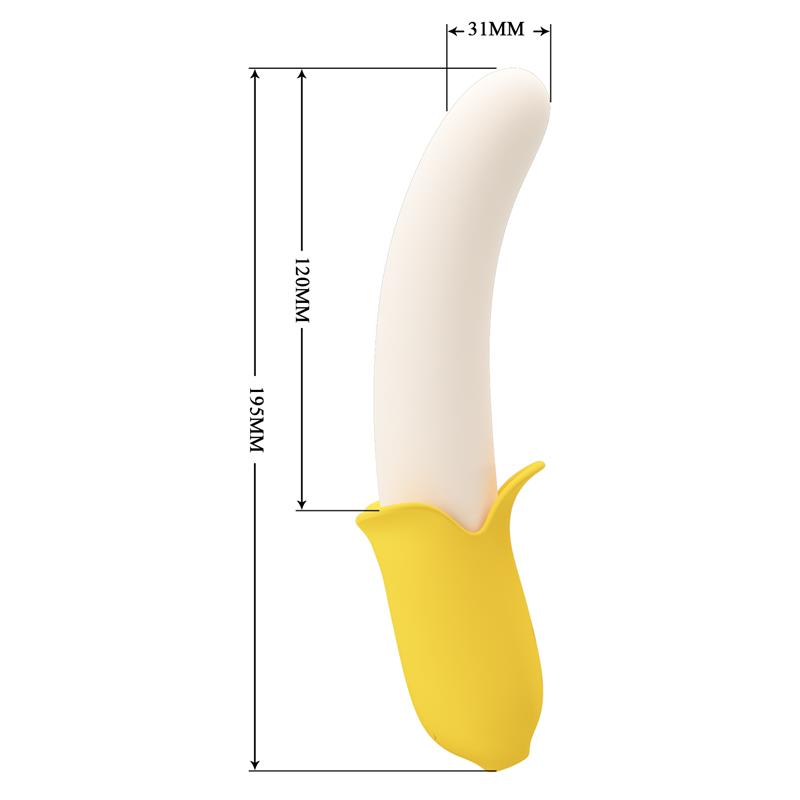 Banana Geek Vibrador con Thrusting USB - Imagen 7