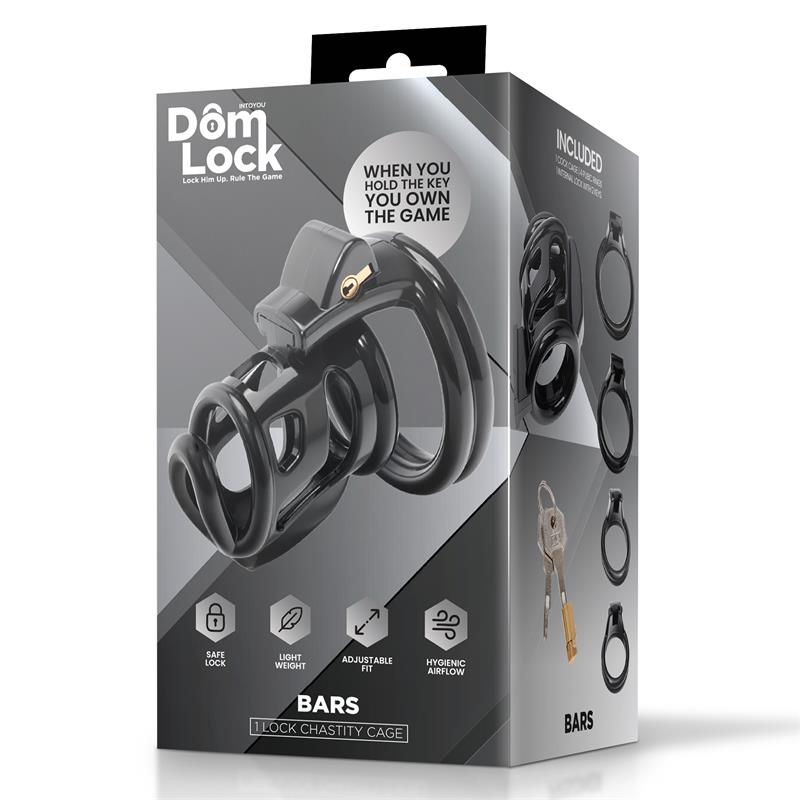 Bars Jaula para el Pene con Candado Interno - Imagen 5