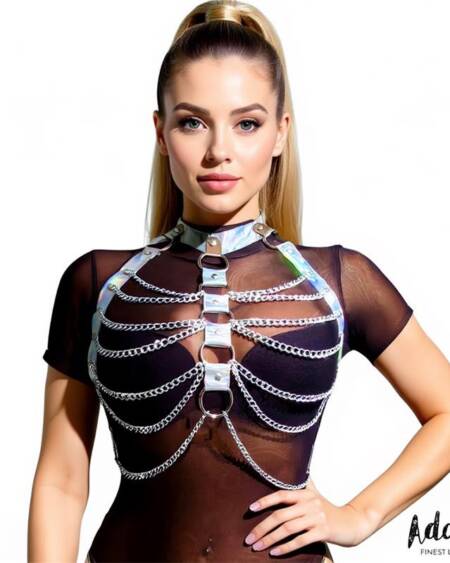 Bianca Arnés Cuero Vegano con Cadenas Talla Única