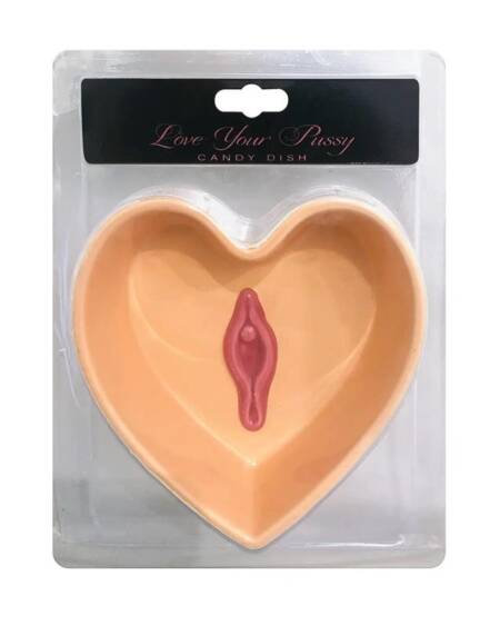 Bol para Dulces Forma de Vagina Love Your Pussy