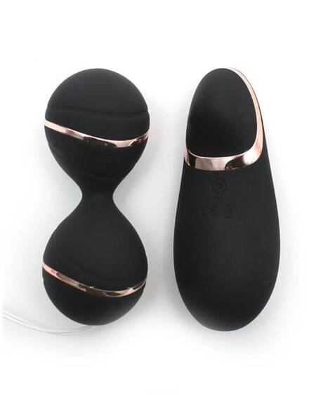 Bolas Kegel con Control Remoto y Estimulador Ibiza Negro