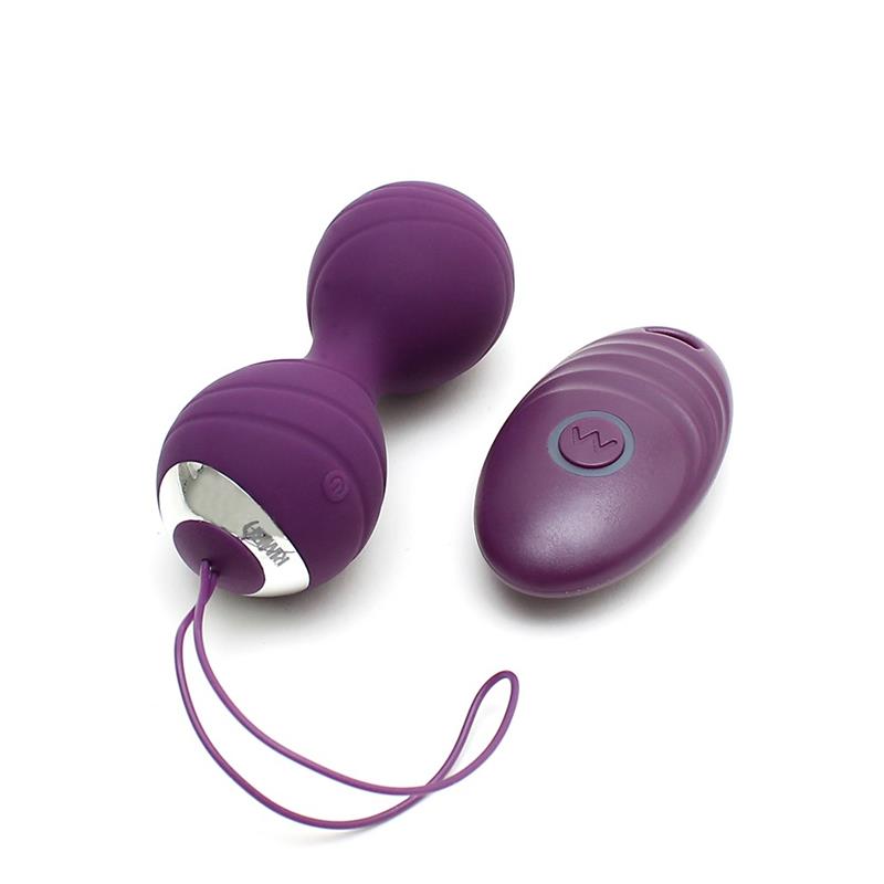Bolas Kegel con Vibración con Control Remorto Cannes Purpura - Imagen 2
