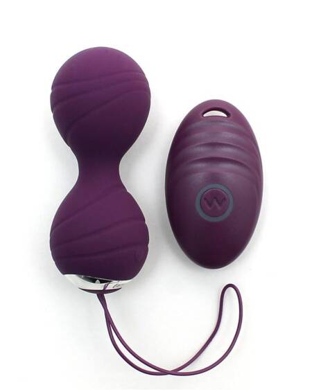 Bolas Kegel con Vibración con Control Remorto Cannes Purpura