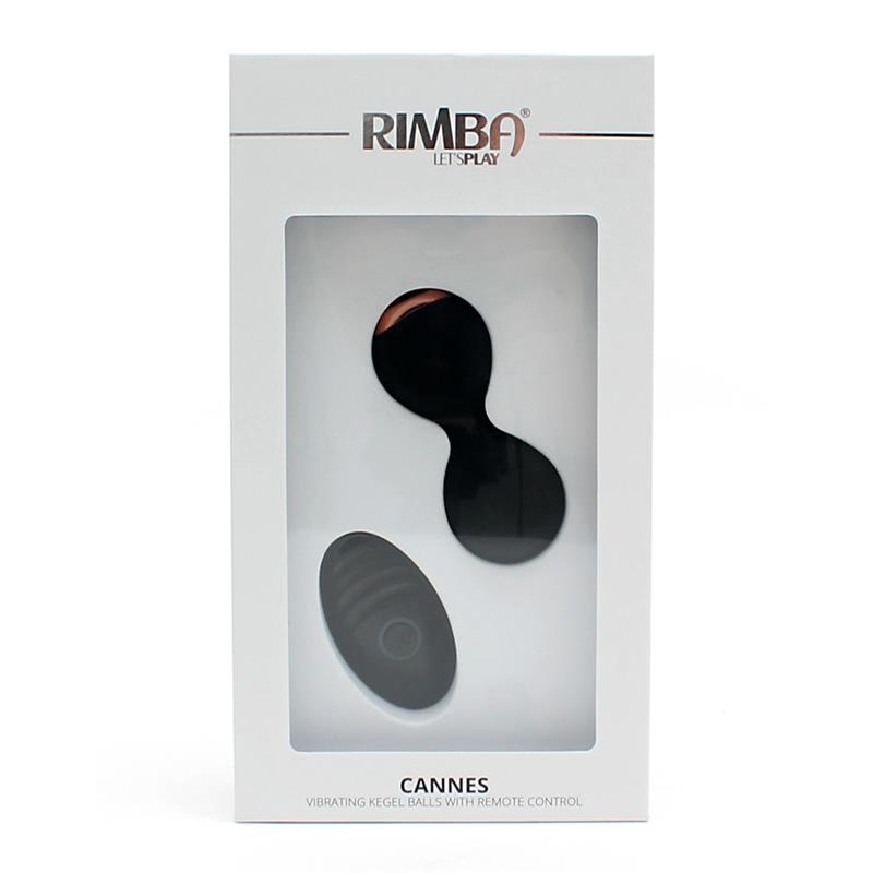 Bolas Kegel con Vibración y Control Remoto Cannes Negro - Imagen 4