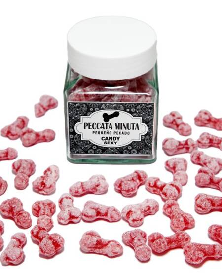 Bote 40 Caramelos Pene Sabor Fresa/Cereza