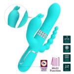 Cammy Vibrador con Bolas Rotadoras y Cadena Anal