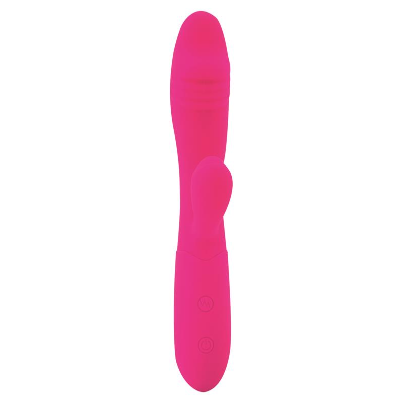 Candy Vibrador con Conejito Punto G USB Silicona Fucshia - Imagen 5