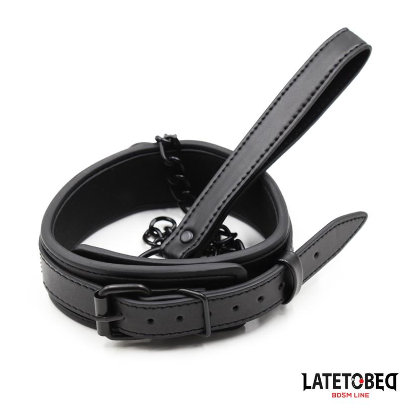 Collar y Correa Neopreno Negro - Imagen 3