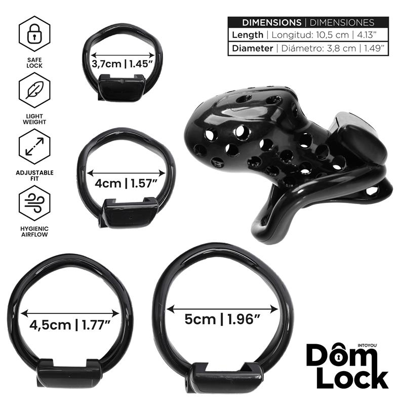 Convict Jaula para el Pene con Candado Interno - Imagen 3