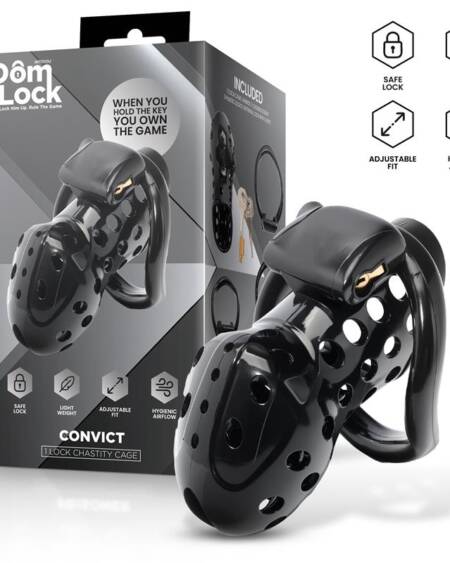 Convict Jaula para el Pene con Candado Interno