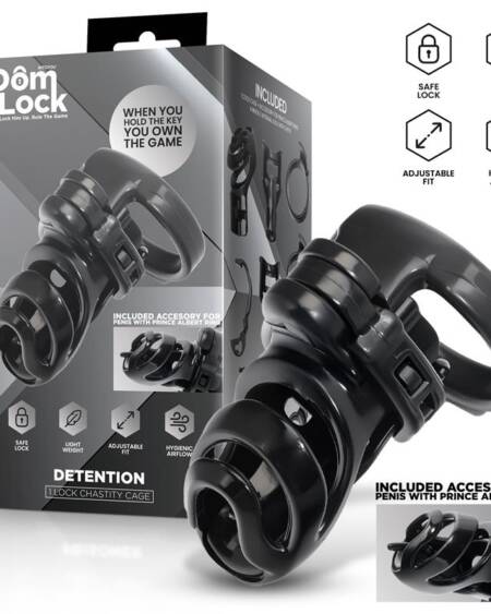 Detention Jaula para el Pene con Accesorio para Prince Albert