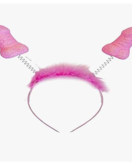 Diadema Rosa con Purpurina y Penes