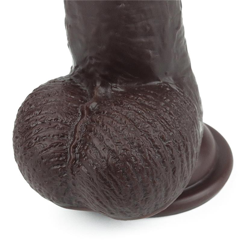 Dildo con Piel Retractil 9 Negro - Imagen 6