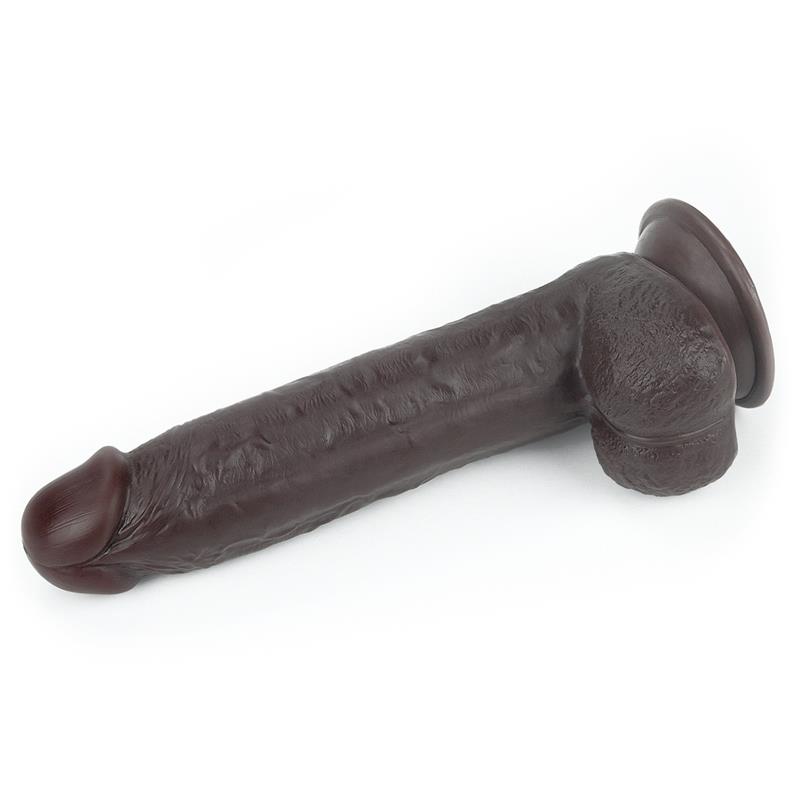 Dildo con Piel Retractil 9 Negro - Imagen 5