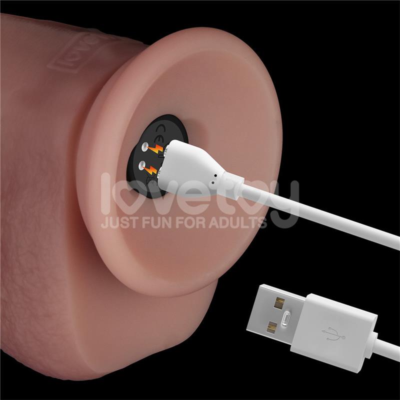 Dildo con Vibración Piel Deslizante Silicona Dual Layer 8 - Imagen 16