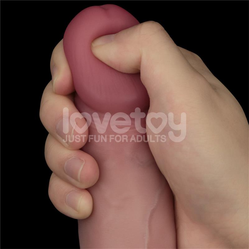Dildo con Vibración Piel Deslizante Silicona Dual Layer 8 - Imagen 9