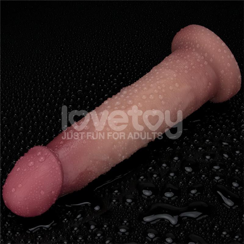 Dildo con Vibración Piel Deslizante Silicona Dual Layer 9 - Imagen 14