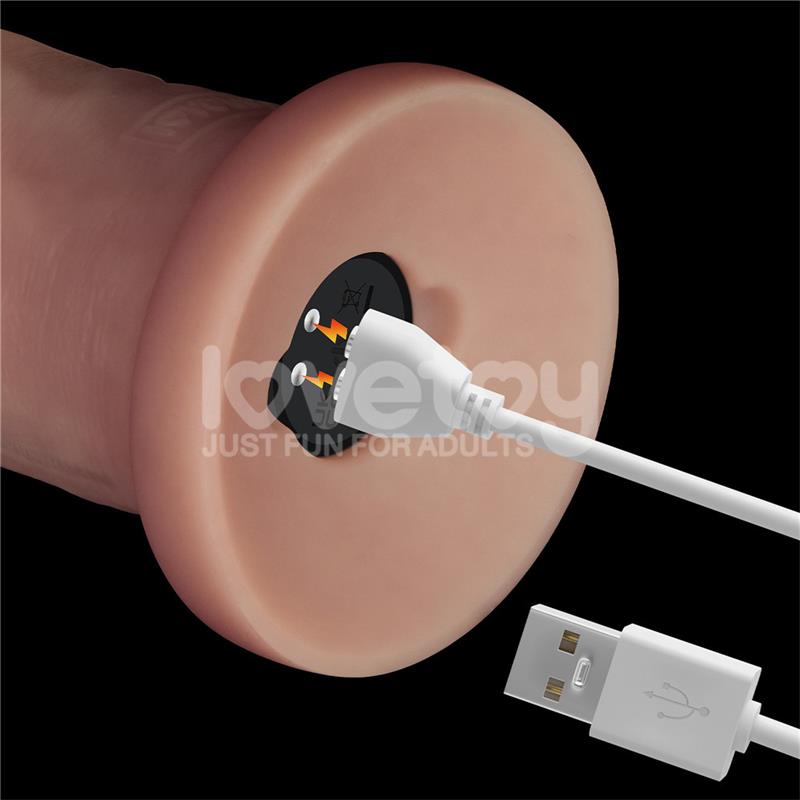 Dildo con Vibración Piel Deslizante Silicona Dual Layer 9 - Imagen 15