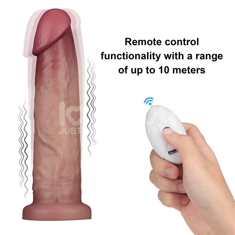 Dildo con Vibración Piel Deslizante Silicona Dual Layer 9 - Imagen 19